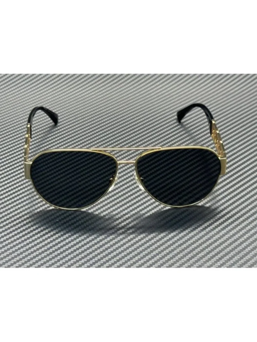 New Versace Men Gold Sunglasses 61-13-145